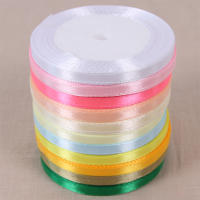 Cinta De Seda 6mm 25 Yardas Por Rollo Para Manualidades DIY Regalos De Navidad Halloween Bodas Fiestas Decoración De Flores Y Pasteles - details 1