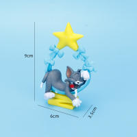 Figuras De Acción Anime Toms Y Jerrys Modelo PVC De Gato Y Ratón Clásico De Dibujos Animados Adorno De Escritorio Coleccionable Regalo Para Interiores De Automóviles - details 3
