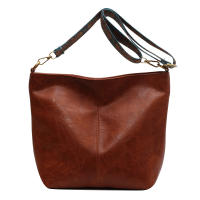 Bolso De Hombro Para Mujer En Cuero PU Vintage De Color Sólido Moda Con Correa Ancha Y Estilo Crossbody Bolsa De Buque - details 19