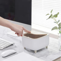 Cesta De Basura De Madera Para Cocina Baño Sala De Estar Oficina Hotel Estilo Pressionado Material PP Tipo De Almacenamiento Stando - details 12