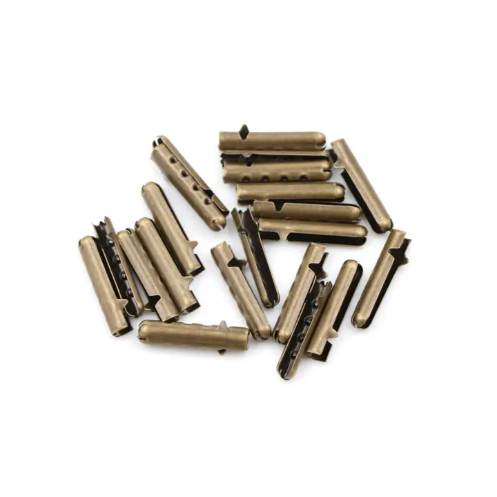 10 Pcs Tips De Metal Para Cordones De Zapatos DIY Reparación Y Reemplazo De Punta De Lazos De Calzado Herramienta De Artesanía - 1