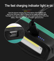 Linterna Frontal LED Portátil Mini Con Sensor T77/T78 COB Pilas Integradas Impermeable Torcha Frontal Para Trabajo Y Emergencias - details 5