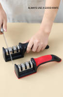 Afilador De Cuchillos Portátil Multifuncional De 3 Etapas Herramienta De Afilado Rápido Con Base Antideslizante Accesorios Para Cocina Gadget - details 2