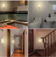 Lámpara LED Recargable Con Sensor De Movimiento Para Pasillo Baño Armario Cocina 12LED Alta Luminosidad Luz Nocturna Rectangular - details 8