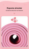 FREES COPES Esterilla de Yoga y Pilates Antideslizante 8mm - 183*61*0.8cm - Uso Hogar y Exteriores - details 4