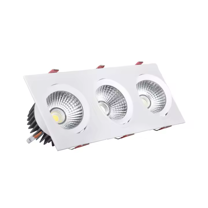 Ledkia Foco Downlight LED 45W Rectangular Madison Corte 400x120 mm 3000K Blanco Cálido - 1