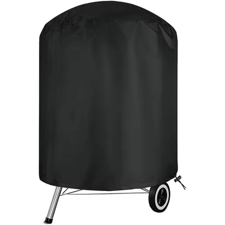 Cubierta para Barbacoa, Cubierta para Barbacoa, Impermeable y Resistente, Cubierta Redonda para Parrilla de jardín, protección al Viento, UV y Resistente al Agua - 1