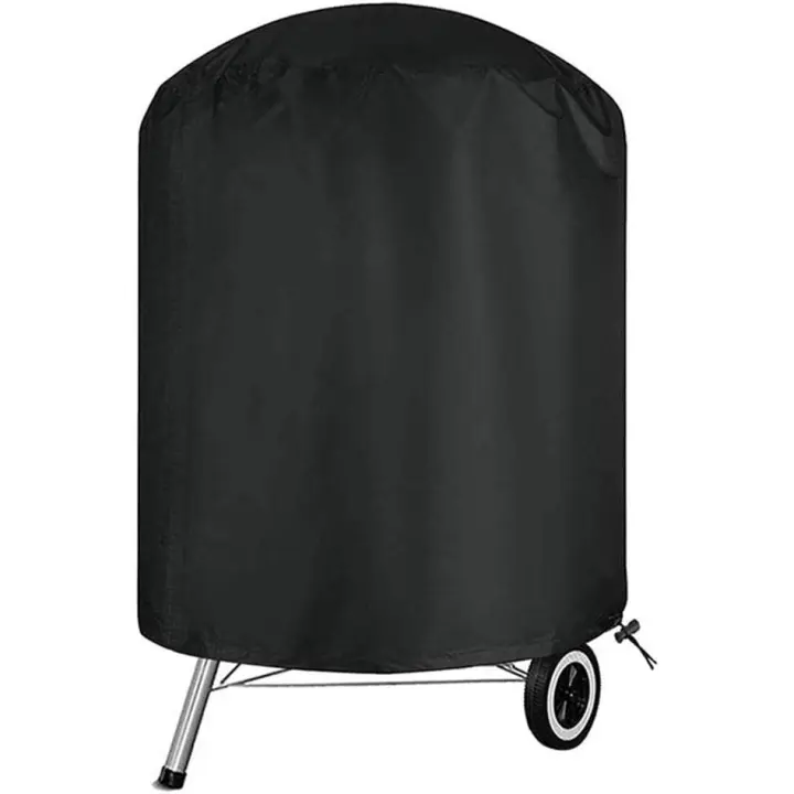 Cubierta para Barbacoa, Cubierta para Barbacoa, Impermeable y Resistente, Cubierta Redonda para Parrilla de jardín, protección al Viento, UV y Resistente al Agua - 1