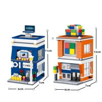 Kit De Modelos De Edificios Micro Para Niñas Y Niños Bloques De Construcción Clásicos Para Regalo Tienda De Arquitectura Vistas De Calle Serie De Edificios Pequeños - details 5