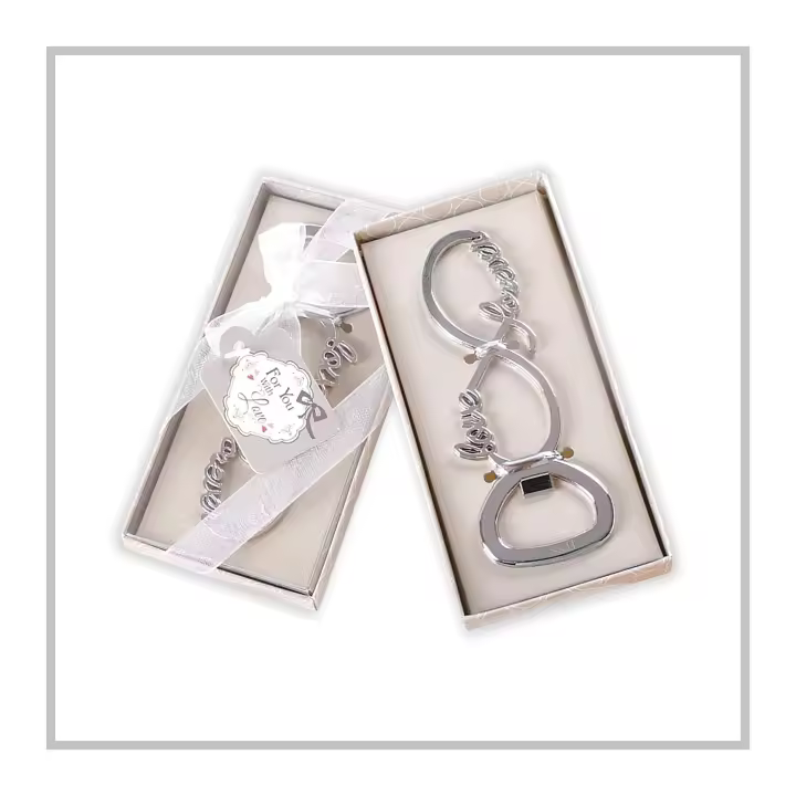 RegaloVip.es - Pack Abridor Infinito, regalo para bodas, regalo para enamorados, San Valentín, detalles con amor, abrebotellas, personalizado, regalo para parejas, aniversario de casados. detalles de boda personalizados - 1