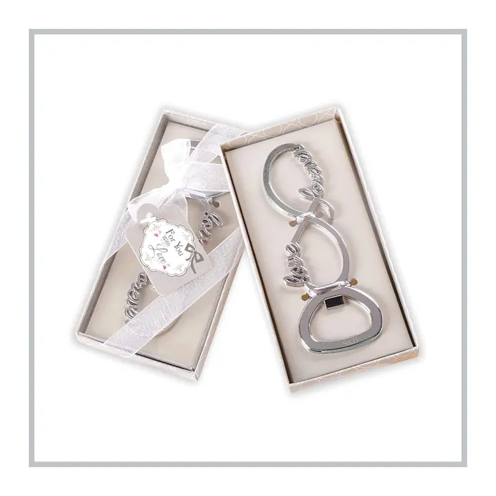 RegaloVip.es - Pack Abridor Infinito, regalo para bodas, regalo para enamorados, San Valentín, detalles con amor, abrebotellas, personalizado, regalo para parejas, aniversario de casados. detalles de boda personalizados - 1
