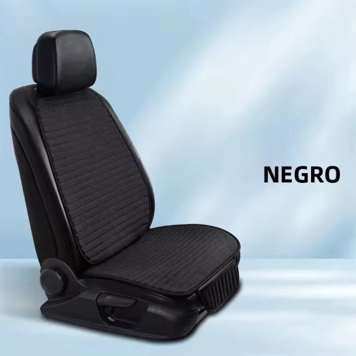 Funda De Asiento De Coche De Lino Suave Y Transpirable Universal Ajuste Para La Mayoría De Los Coches Cojín Delantero Con Protector Antideslizante - 1