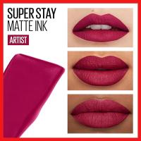 Maybelline New York | Kit estacional de tonalidades de Invierno. Con el colorete bronceador Sunkisser en Tono Blazing Blush, el pintalabios Superstay Vinyl Ink efecto vinilo fijo, en Tono 165 Edgy y el  Pintalabios Superstay Matte Ink acabado Mate ARTIST - details 1