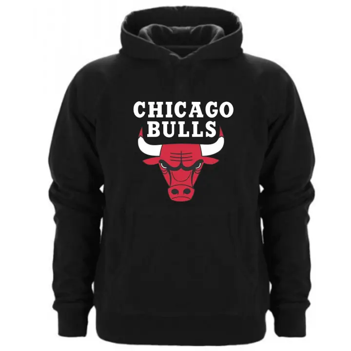 Sudadera de capucha Chicago Bulls - Algodón-Poliéster - Excelente calidad - 290 gr/m2 - Bolsillo canguro delantero - Cordón a juego - Puños y bajos de canalé - 1