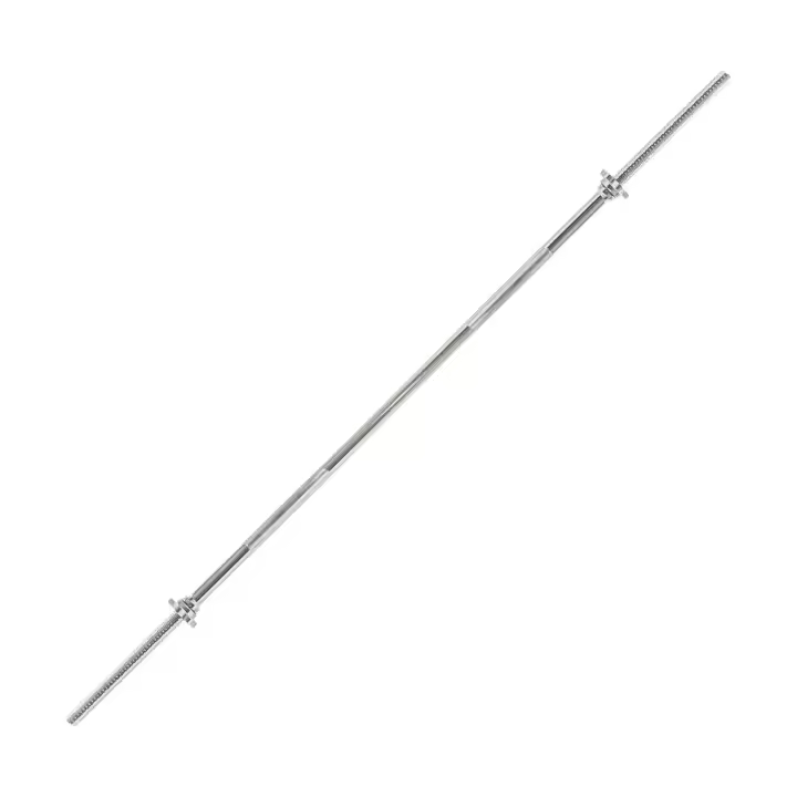 Ozio Fitness Barra Pesas Musculación 2,20m 28mm 10kg | Aguanta 300kg - 1
