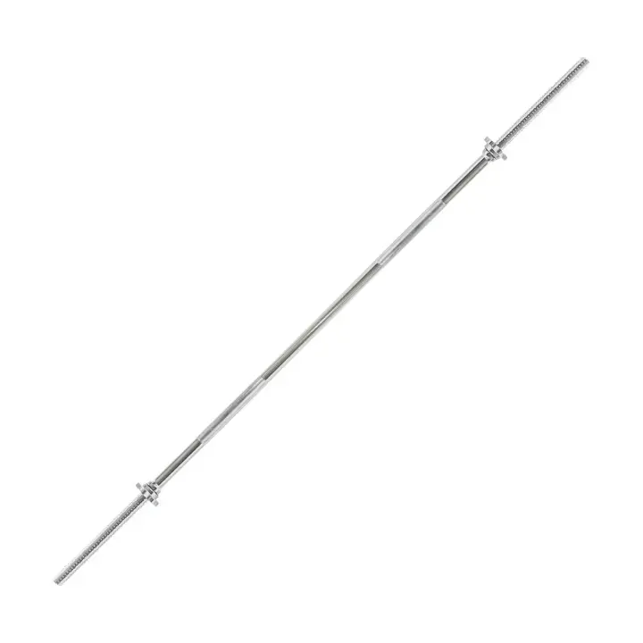 Ozio Fitness Barra Pesas Musculación 2,20m 28mm 10kg | Aguanta 300kg - 1