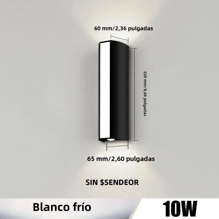 Lámpara De Pared LED 10W IP66 Impermeable Luz Exterior Caliente Y Fría Para Decoración De Hogar Exterior Instalación Sencilla - 1