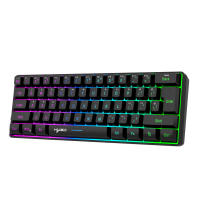 L500 Wired/Wireless Gaming Keyboard 61 Keys With Dynamic RGB Backlight For PC Laptop Gamer - details 27