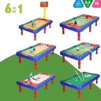 Mesa multijuegos 6 juegos de mesa en 1 43x25x12 cm - details 1