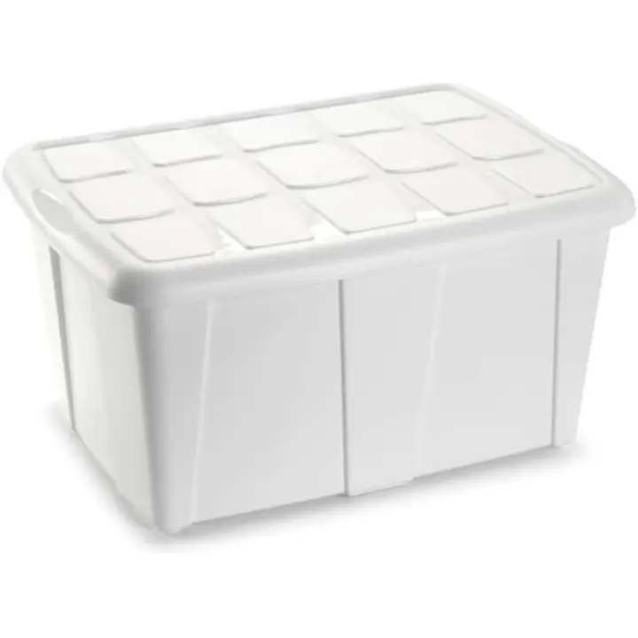 COSHANO Caja de almacenamiento, pongo todo ropa, Hogar, 60L litros organizador Impermeable (Blanco) - 1