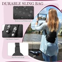 Bolso bandolera para hombre y mujer, impermeable, antirrobo, bandolera pequeña con una sola correa, ligera y pequeña. - details 4