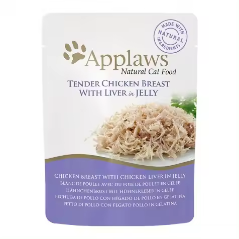 Applaws Sobre Gatos Adultos En Gelatina Hígado Y Pollo - 16 X 70 Gr - 1