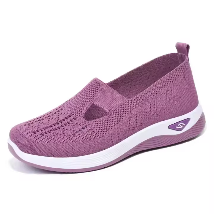 Zapatos Para Madres Con Suela Suave Y Transpirables Para Primavera Y Verano Zapatos Casuales De Mujer En Color Azul Con Mesh - 1