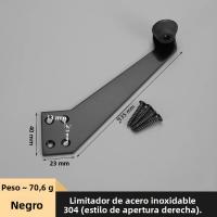 Parador De Puerta De Acero Inoxidable 304 Anticolisión Con Limiter De 90 Grados Material De Goma Durable Para Abertura Esquerda E Direita - details 22