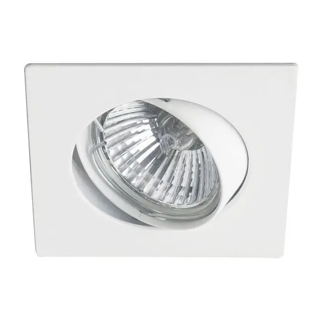 Wonderlamp Foco empotrable BASIC cuadrado blanco. Wonderlamp - 1