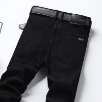 Nuevos Jeans Clásicos Para Hombre Primavera Otoño Moda Negocios Pantalones Vaqueros Rectos Estirados Azul Cómodos De Medio Cinturón - details 59