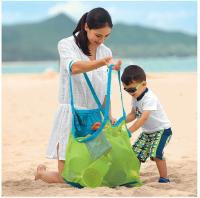 Bolsa de malla de playa de verano para niños, bolsa de almacenamiento de juguetes de gran tamaño, bolsa de playa de malla para herramientas de excavación de arena, bolsa de playa de rejilla - details 0