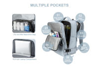 Mochipa Viaje avion cabin 40x20x25, MoChila de Viaje Ryanair Unisex, de Nylon, Patrón Sólida, Para Porter Equipamiento Personal y Portátil - details 3