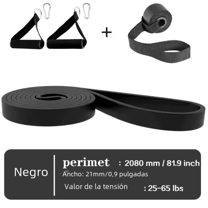 Bandas de Resistencia para ejercicio, Cintas elásticasde Goma para entrenamiento, equipo de Fitness para Gimnasio, expansor Unisex - 1