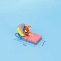 Figuras De Acción Anime Toms Y Jerrys Modelo PVC De Gato Y Ratón Clásico De Dibujos Animados Adorno De Escritorio Coleccionable Regalo Para Interiores De Automóviles - details 6