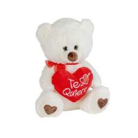 Peluche oso con corazón "Te quiero", de aproximadamente 30cm. Tacto suave y esponjos. Se vende por unidad. Artesania Beatriz - details 2