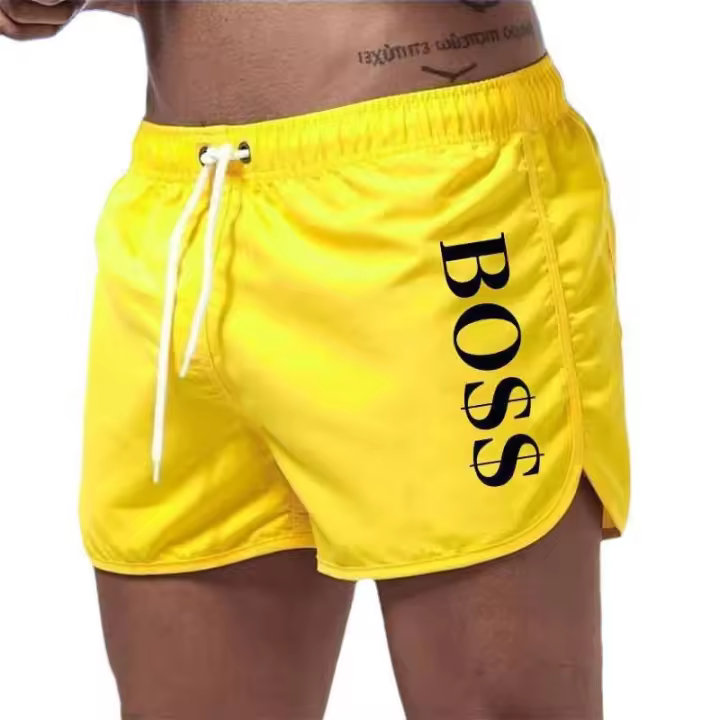Nuevos Shorts De Baño Para Hombre Multicolor En Poliéster Moda Deportiva De Europa Y USA Shorts De Playa Y Surf Para Hombre - 1