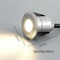 Lámpara Subacuática Mini LED IP68 Impermeable De Acero Inoxidable Para Piscina Iluminación De Camino De Escalera Patio Jardín Fuente Luz Subterránea DC12V 24V - details 14
