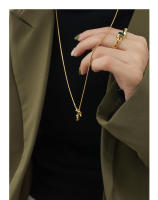 Encanto Cadena de suéter larga de acero inoxidable para mujer, collar ajustable con borlas y nudo en forma de corazón, joyería Collar largo con colgante de clavícula en forma de Y de acero inoxidable, collar de regalo de vacaciones para mujer - details 6
