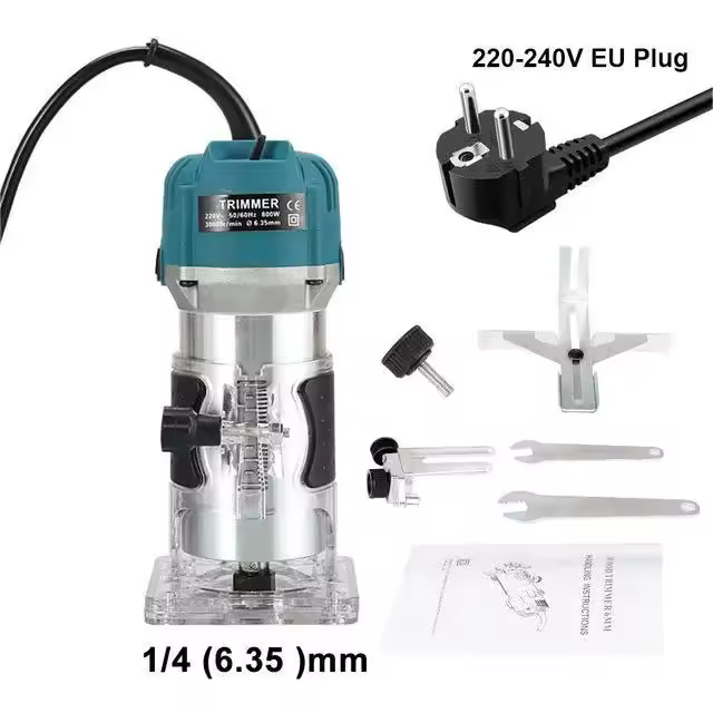 Máquina Enrutadora de Madera de 800W y 30000RPM para Carpintería - 1