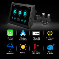 GPS De Motocicleta Portátil JIUYIN IPX7 Pantalla De Navegación Impermeable De 7 Pulgadas Con Wireless Apple Carplay Y Android Auto Display Dual BT - details 2