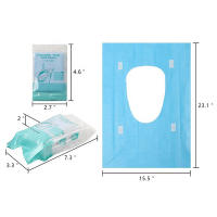 10 PCS Cubiertas De Asiento De Inodoro Desechables Para Viajes Y Entrenamiento De Aseo Público Adecuado Para Niños Y Adultos - details 4