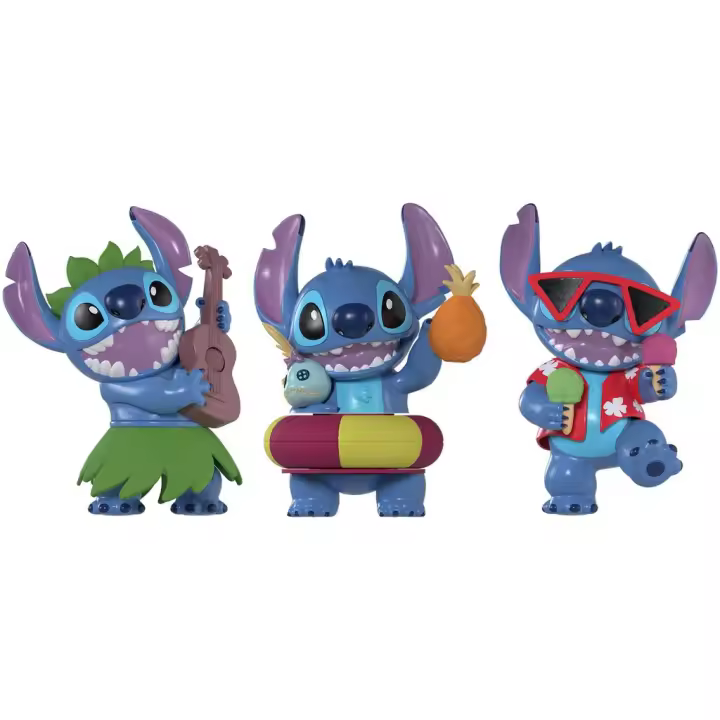 Disney Stitch Pack 3 Figuras Stitch de 7 cm Juguetes Famosa FAMOSA - 1