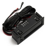 Medidor De Voltaje Y Temperatura Para Vehículo 3 En 1 Panel De Medidor Digital LED Rojo/Azul Verde 12V Para Coche Electromóvil Y Motocicleta Con Reloj - details 1
