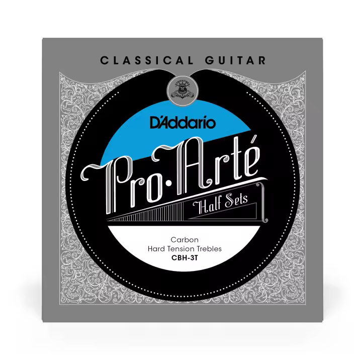 D'Addario CBH-3T Pro-Arte Carbon Classical Guitar Half Set, Hard Tension. Code. CBH-3T - 1