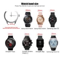 Correa De Reloj De Cuero 20mm 22mm Para Samsung Galaxy Watch 3 Active2 Huawei Watch GT 2 Quick Release Compatible Con Varias Marcas - details 3