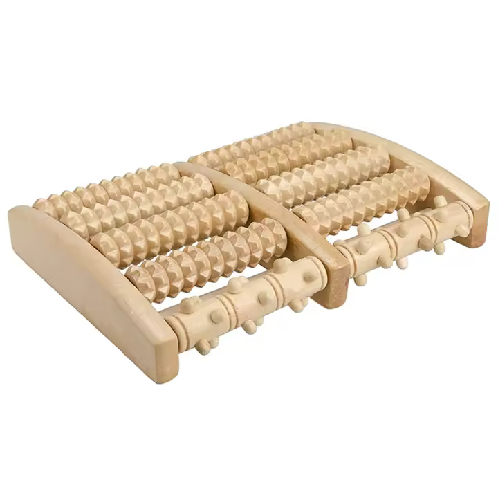 Rodillo De Masaje Para Pies De Madera Estimulador De Acupuntos Alivio Del Dolor De Fascitis Plantar Relajación Muscular De Los Pies Herramienta Manual Sin Químicos De Alta Importancia - 1