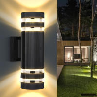 Lámpara De Pared LED Impermeable E27 Para Exterior Y Interior Iluminación Moderna Para Sala De Estar Courtyard Porche Jardín - details 0