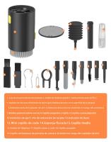 Mini Aspiradora Portátil Para Limpieza De Teclado Computadora Auriculares Móviles Herramienta De Limpieza Con Cepillo Y Bolígrafo - details 35