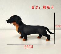 1pc Figura Realista De Perro Dáxilhund Simulación Juguetes Para Niños Decoración De Hogar Animal Suave Compañero De Vida Para Niños - details 0