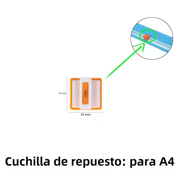 Cortadora De Papel VKTECH A4/A5 Con Regla Retráctil Para Fotografía Y Scrapbooking Máquina De Corte Ligera Y Portátil - 1